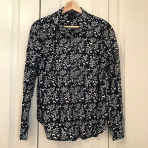 J Crew Popover Blouse